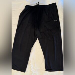 Reebok Men's 2XL XXL Classic Black Fleece Sweatpants